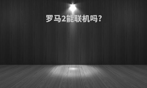 罗马2能联机吗?