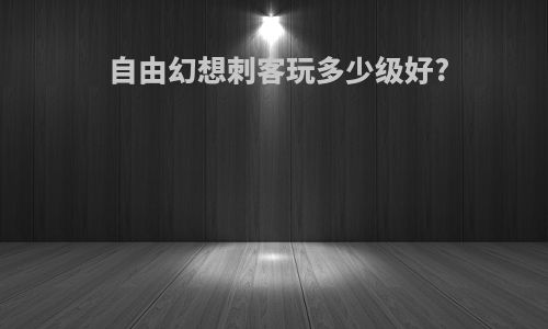 自由幻想刺客玩多少级好?