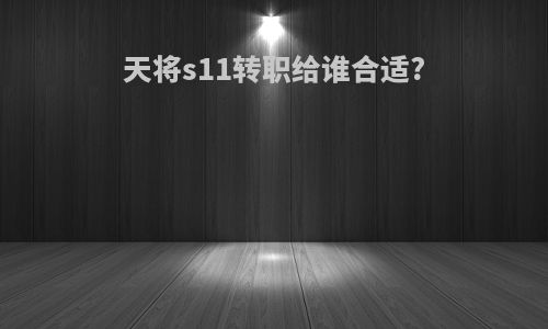 天将s11转职给谁合适?