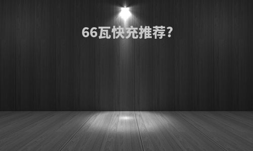 66瓦快充推荐?