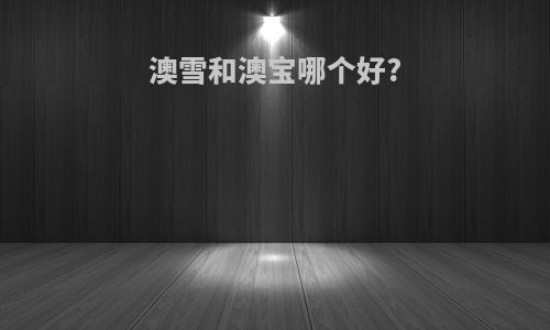 澳雪和澳宝哪个好?