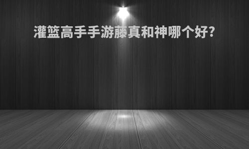 灌篮高手手游藤真和神哪个好?