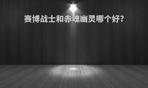 赛博战士和赤魂幽灵哪个好?
