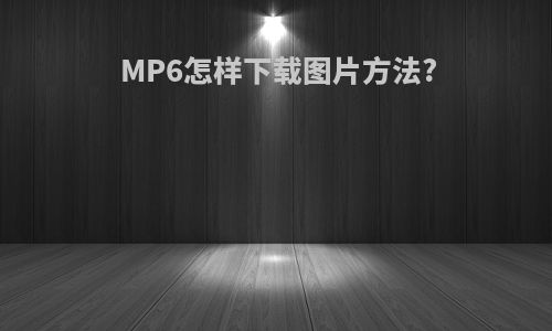 MP6怎样下载图片方法?