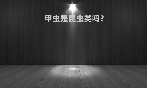 甲虫是昆虫类吗?