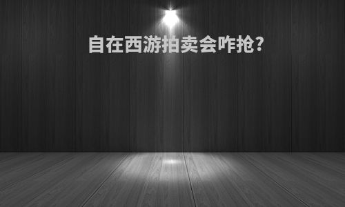 自在西游拍卖会咋抢?