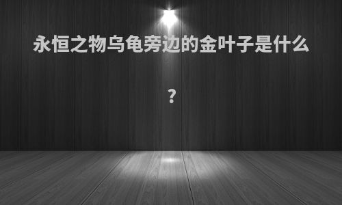 永恒之物乌龟旁边的金叶子是什么?