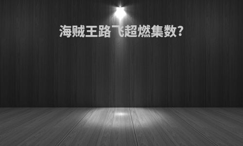 海贼王路飞超燃集数?