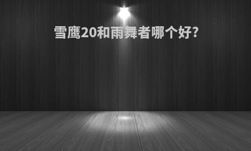 雪鹰20和雨舞者哪个好?
