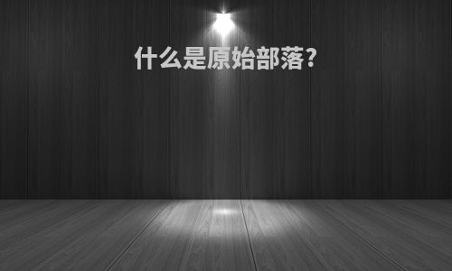 什么是原始部落?