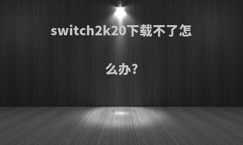 switch2k20下载不了怎么办?