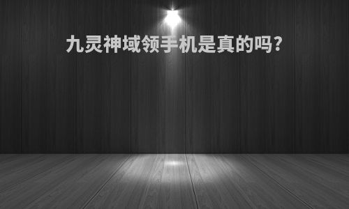 九灵神域领手机是真的吗?