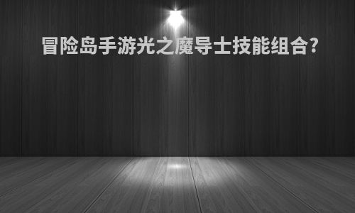 冒险岛手游光之魔导士技能组合?