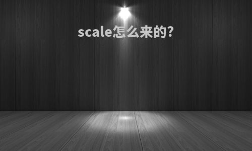 scale怎么来的?