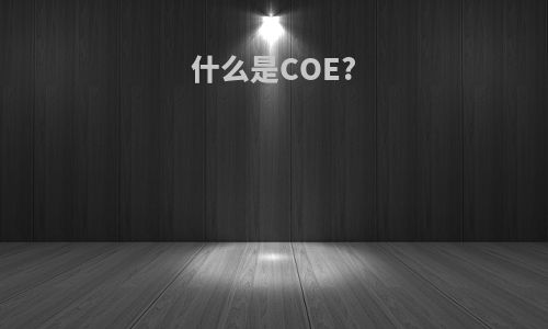 什么是COE?