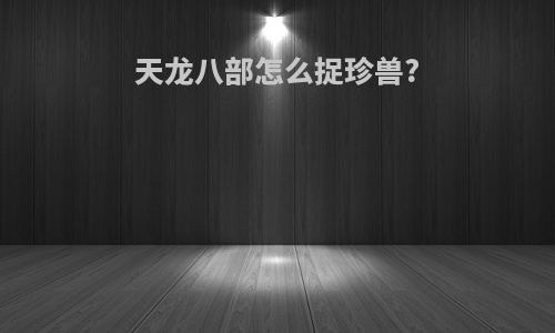 天龙八部怎么捉珍兽?