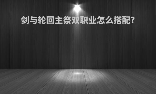 剑与轮回主祭双职业怎么搭配?