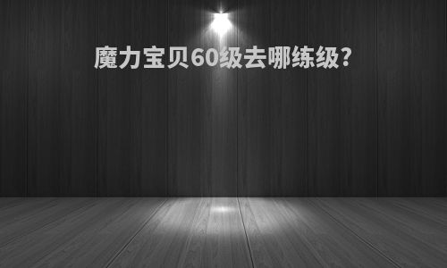 魔力宝贝60级去哪练级?